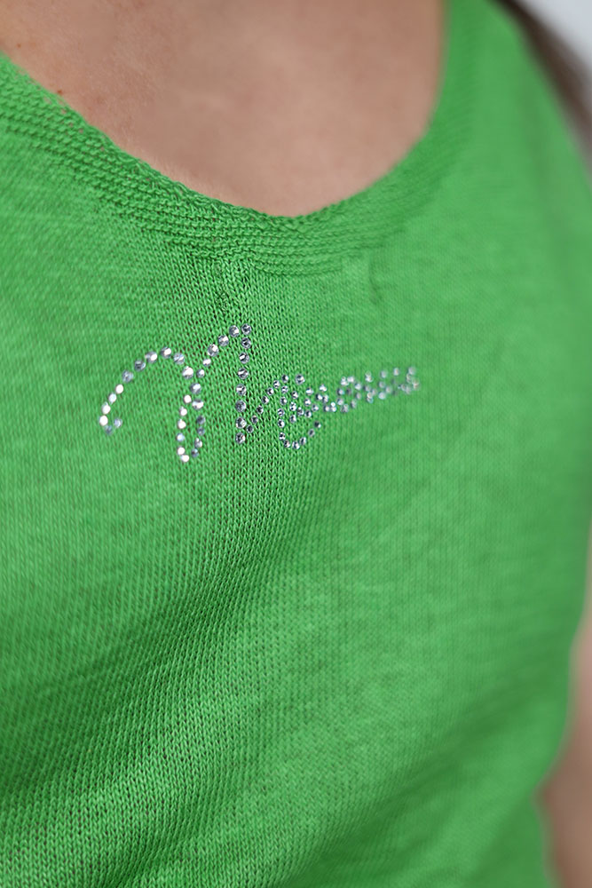 Kobiecy top Dziany Gładki